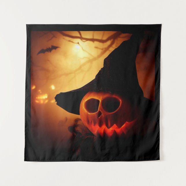 Tapete De Parede Halloween - Jack O'Lanterns 1 (Frente)