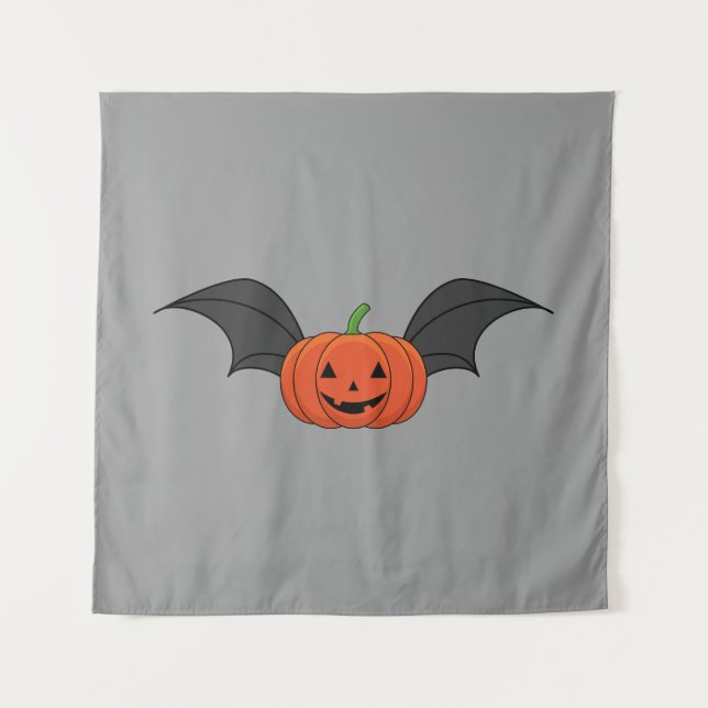 Tapete De Parede Halloween Pumpkin Bat (Frente)
