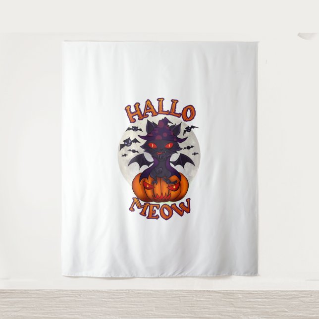 Tapete De Parede Halloween Pumpkin Catoentre (Frente)