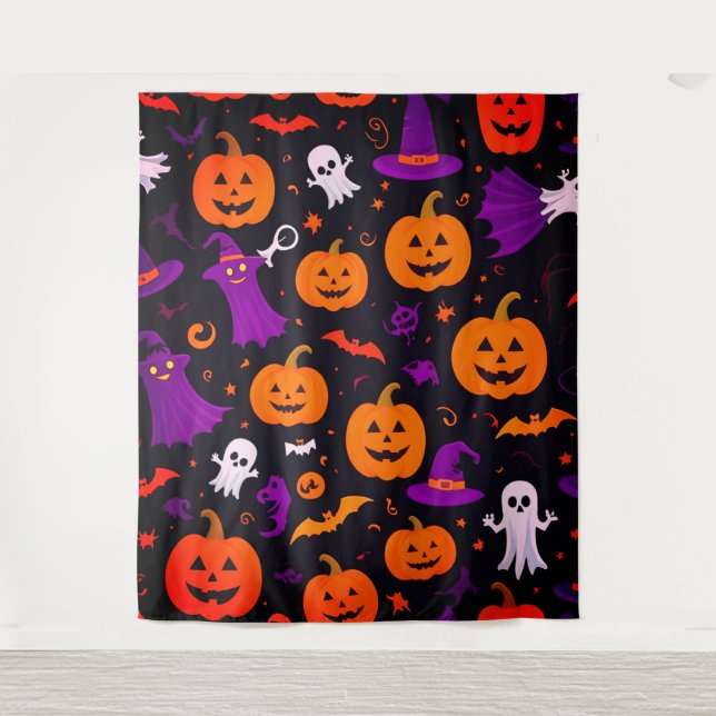 Tapete De Parede Halloween Repleto (Frente)