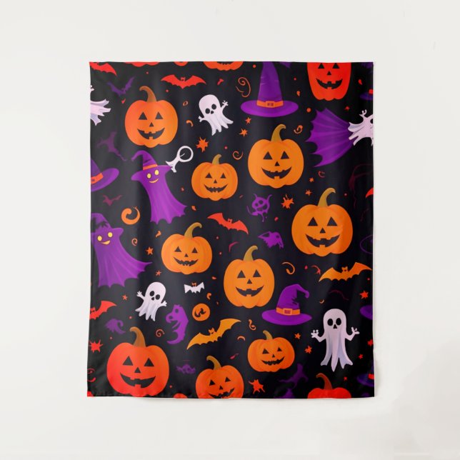 Tapete De Parede Halloween Repleto (Frente)