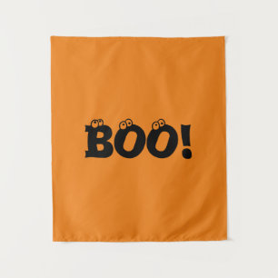 Tapete De Parede Halloween Scary Boo! decoração laranja negra