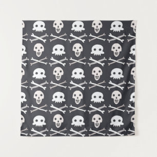 Tapete De Parede Halloween Skull Colorful Patterno