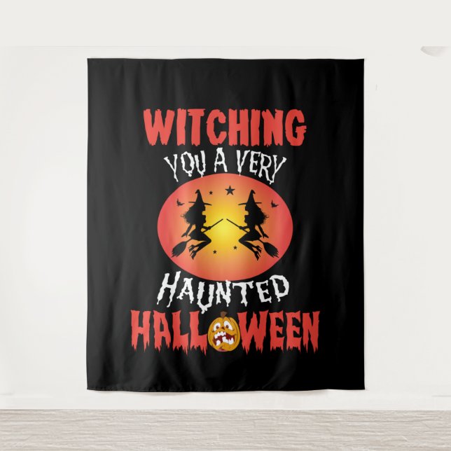Tapete De Parede Halloween Witching House BACKDROP (Frente)