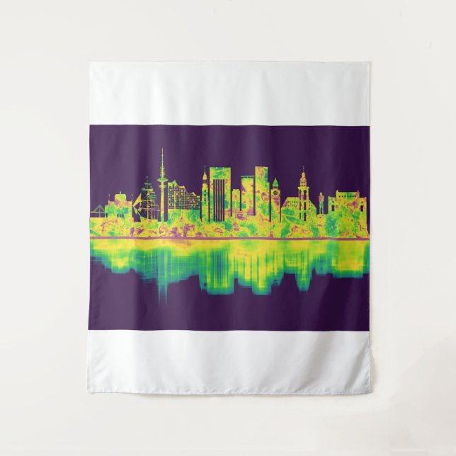 Tapete De Parede Hamburg Germany Skyline (Frente)
