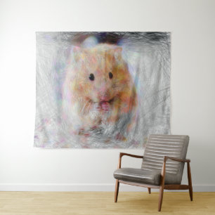 Tapete De Parede hamster artístico