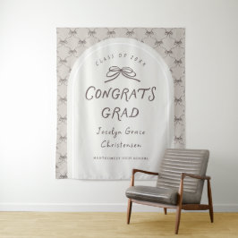 Tapete De Parede Hand Drawn Whimsical Congrats Grad Party Backdrop