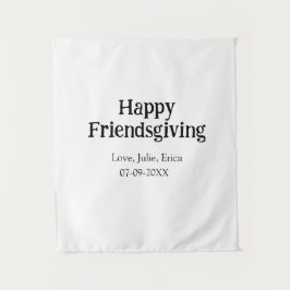 Tapete De Parede Happy friendsgiving add name with love date simple