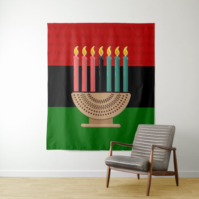 TAPETE DE PAREDE HAPPY KWANZAA (In Situ)