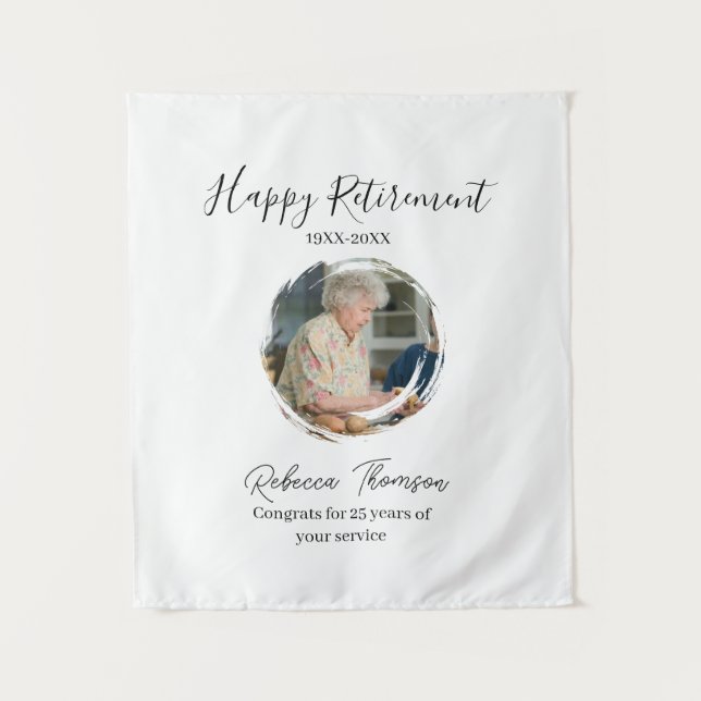 Tapete De Parede Happy retirement year name circle photo retired (Frente)