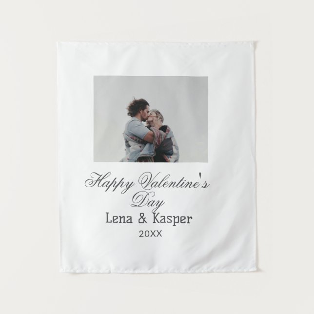 Tapete De Parede Happy Valentine's day couple photo modern simple t (Frente)