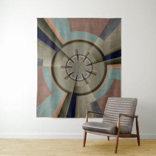 Tapete De Parede Harmonia de Cores Abstratas Modernas Arte Gráfica 