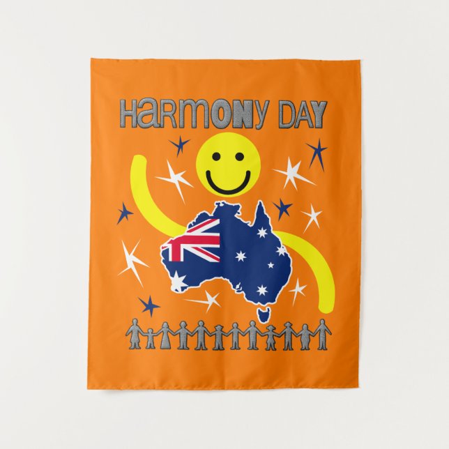 Tapete De Parede Harmony Day Austrália (Frente)