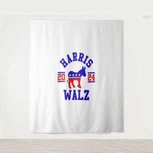 Tapete De Parede Harris Walz 2024 para o Presidente Patriótico Demo