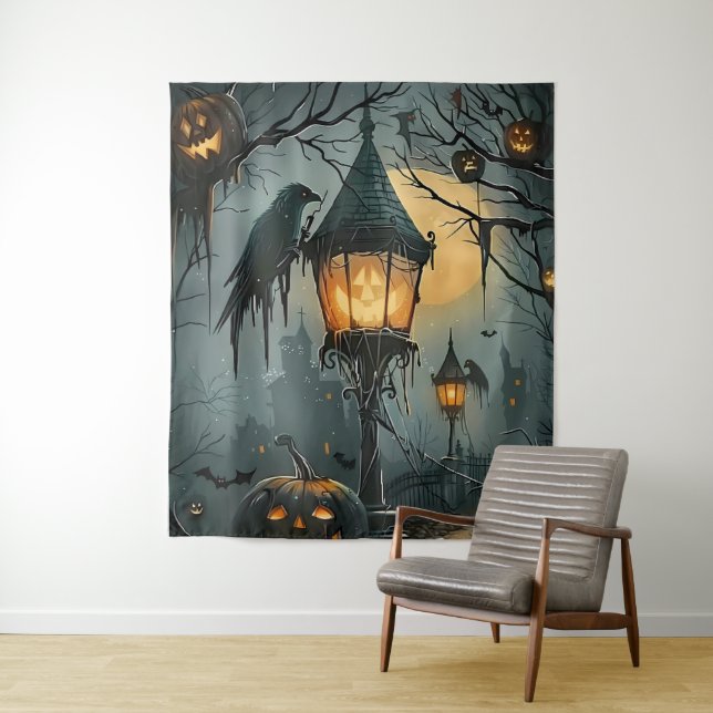 Tapete De Parede Haunted Hollow – Noite de Halloween (In Situ)