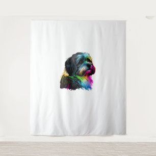 Tapete De Parede Havanese Dog Pop Art Design no Havanês