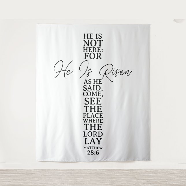 Tapete De Parede He Is Risen Easter Church Backdrop (Frente)