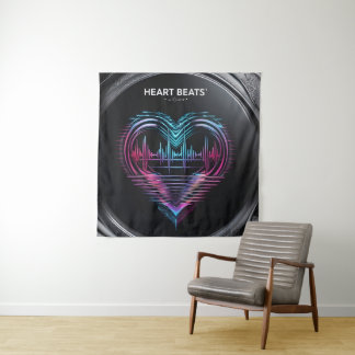 Tapete De Parede Heart Beats Art Print – Love in Motion Wall Decor