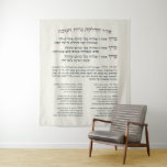Tapete De Parede Hebraico Abençoa Iluminando Menorah Maoz Tzur<br><div class="desc">Abençoações hebraicas por iluminar o Chanukiya (Menorah) com Hanerot Halalu e Maoz Tzur.</div>