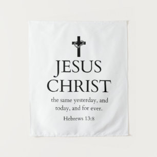 Tapete De Parede Hebreus 13:8 KJV Jesus Cristo Para Sempre Versícul