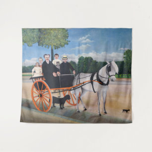 Tapete De Parede Henri Rousseau - A Carroça do pai Junier