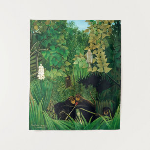 Tapete De Parede Henri Rousseau - Os Jesters Feliz