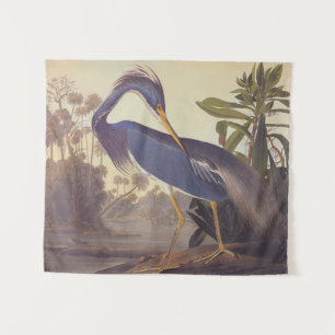 Tapete De Parede Herão da Louisiana de Audubon ou Herão Tricolor