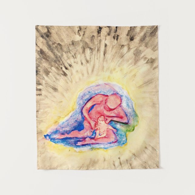 Tapete De Parede Hilma af Klint - Mãe e Filho (Frente)