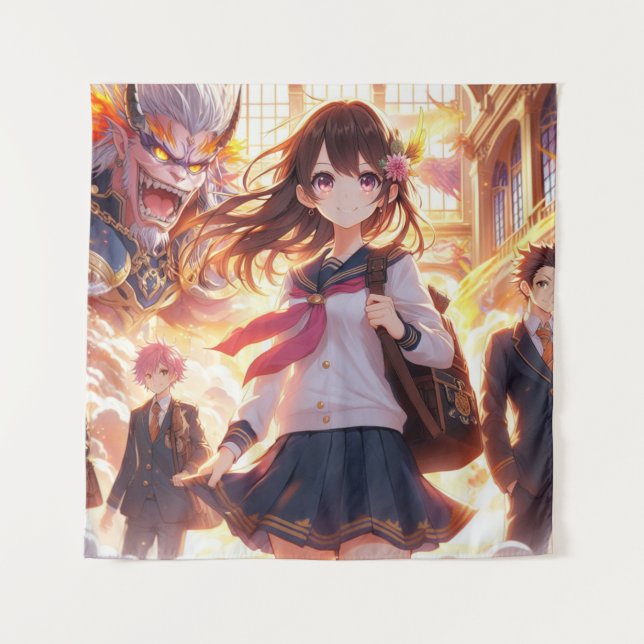 Tapete De Parede Hina Supernatural: Escola das Sombras (Frente)