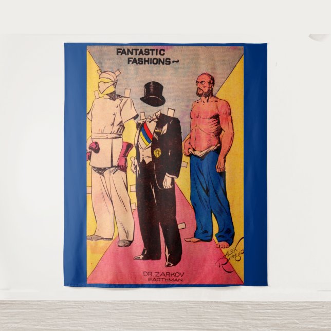 Tapete De Parede histórias em quadrinhos do Dr. Zarkov Flash Gordon (Frente)