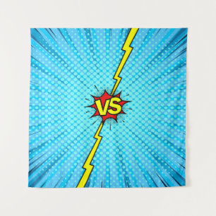 Tapete De Parede Histórias em quadrinhos versus fundo, estilo cláss