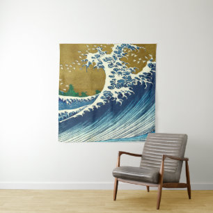 Tapete De Parede Hokusai Big Wave Japão Art