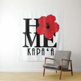 Tapete De Parede HOME Kapa`a Kawaii RedHibiscs