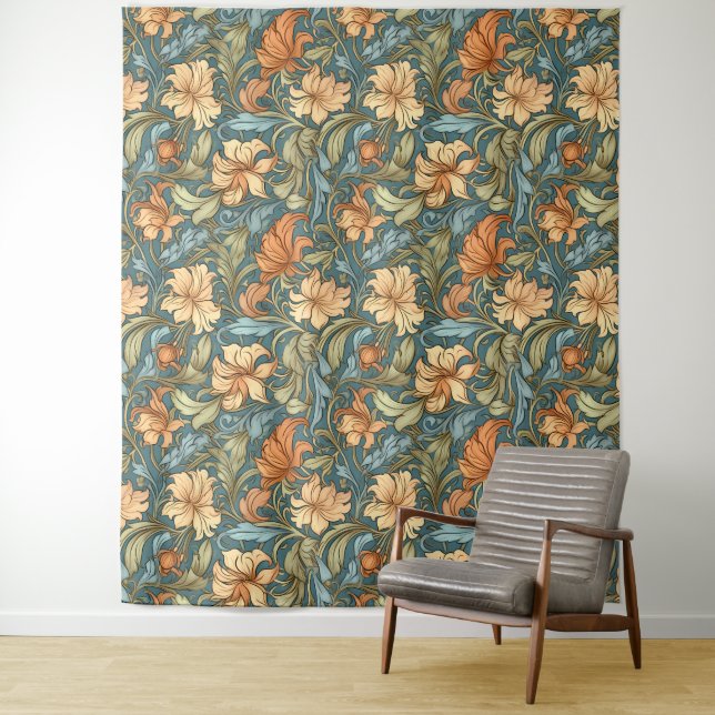 Tapete De Parede Homem artístico clássico desenhado William Morris  (In Situ)