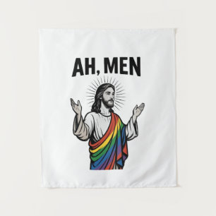 Tapete De Parede Homens Engraçados LGBT Orgulho gay Jesus Arco-Íris