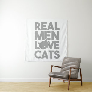 Tapete De Parede Homens Reais Adoram Gatos