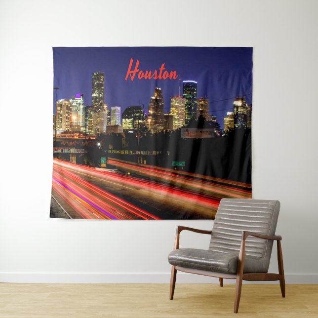 Tapete De Parede Horizonte da Cidade de Houston Texas (In Situ (Horizontal))