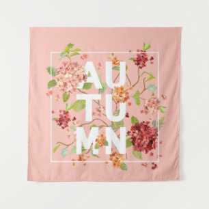 Tapete De Parede Hortensia Flowers em Segundo Plano. Autumn Design