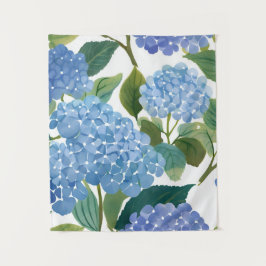 Tapete De Parede Hortênsias Azuis | Belo Arbusto Floral