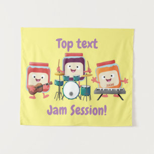 Tapete De Parede Humor de músico de cartoon de sessão de geleia 