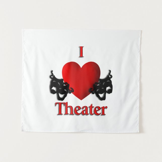 Tapete De Parede I Heart Theater (Frente (Horizontal))