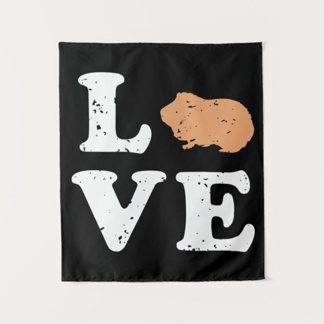 Tapete De Parede I Love Guinea Pigs Essential (Frente)