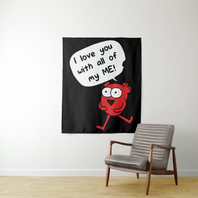 Tapete De Parede I Love You With All My Me – Cute Valentine (In Situ)