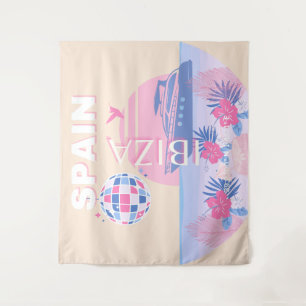 Tapete De Parede Ibiza, Espanha, Arte Viagem, Arte de Papoila, Rosa