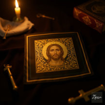 Ícone Bizantino de Cristo - Jesus
