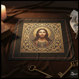 Tapete De Parede Ícone Sagrado Dourado - Jesus