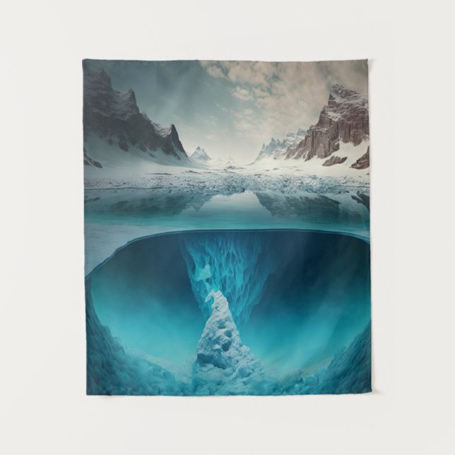 Tapete De Parede Icy Mountain View (Frente)