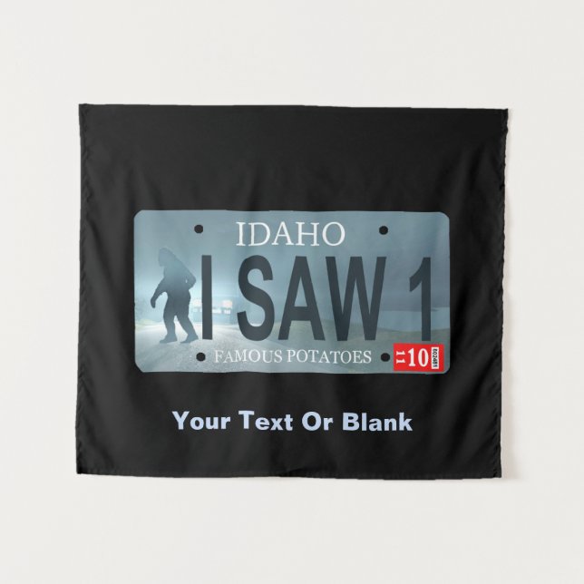 Tapete De Parede Idaho "Vi 1" Placa de Licença Sasquatch (Frente (Horizontal))