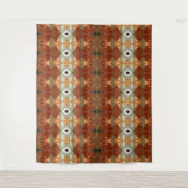 Tapete De Parede Ikat verde e âmbar 11