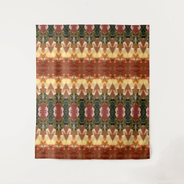 Tapete De Parede Ikat Verde e Amber Também (Frente)